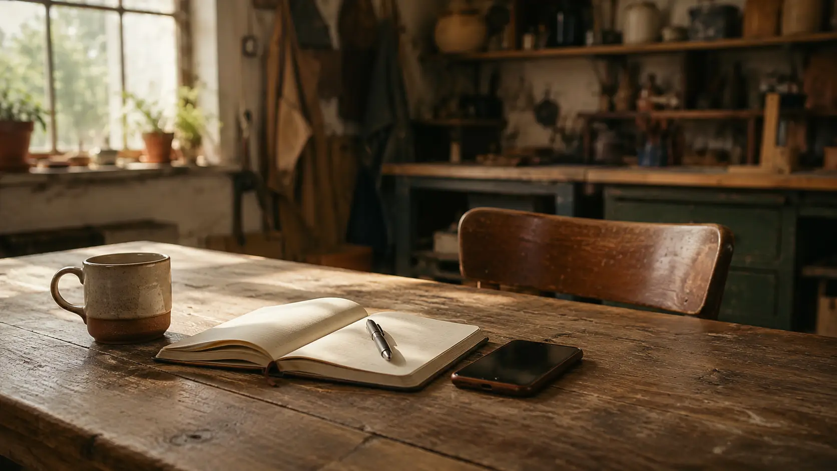 A notebook covered in plain handwritten notes, working a problem through.